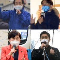 大物応援弁士　雨中の論戦　【衆院選ちば２０２１】