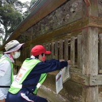 地域をきれいに　神社や歩道で汗　匝瑳・飯高特支生徒ら