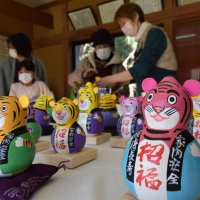 表情豊かな手作り品　寅ヒョウタンで招福　匝瑳・下富谷　【師走スケッチ２０２１】