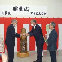 アマビエの会　長生病院に寄付　ＪＡ長生は従事者に米贈呈