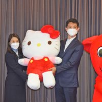 【動画あり】ハローキティが県庁訪問　ピューロランドでの千葉の魅力発信イベントＰＲ　チーバくんとのコラボ復活