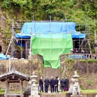台風被害の拝殿修復へ　来夏大祭　文化財団、住民が支援　南房総・日枝神社