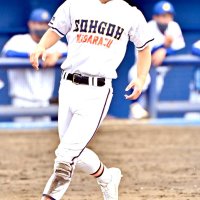 高校通算本塁打数を２２まで伸ばした山田＝５月、県総合ＳＣ