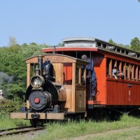 成田ゆめ牧場で運行されるＳＬ
