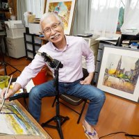水彩画“描き語り”人気　登録１５０万人、話術で魅了　いすみの７５歳ユーチューバー・柴崎春通さん