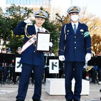 【動画あり】格闘家・那須川天心さん一日署長　迫力の制服姿犯罪一蹴！？　習志野、防犯など啓発