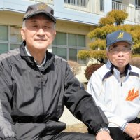 泉谷メッツの川口代表（右）と浜野副代表＝千葉市緑区
