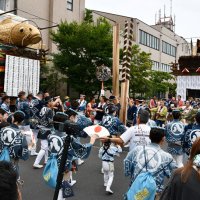 佐原囃子の音色に合わせ、手踊りを披露する参加者＝１４日、香取市