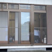 市による住民説明会が開かれた小松浜公民館。報道陣非公開で開催された＝９日、山武市