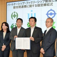 パートナーシップ制度、千葉県内６市が連携協定　引っ越し時、手続き簡素に　千葉市、市川市など