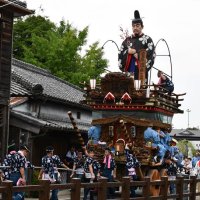 勇壮山車１０台　小江戸巡行　佐原の大祭夏祭り開幕　１５日に「のの字廻し」