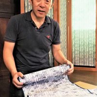 松原伸生さん人間国宝　君津在住、染色「長板中形」　清心な作風で独自世界　千葉県内２０年ぶり