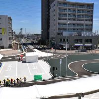 ＪＲ幕張駅　北口に駅前広場　８月１日から利用スタート　バス・タクシー乗り場、一般車用の乗降場所も
