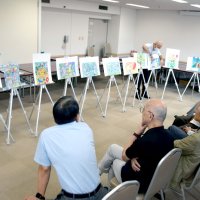 色彩豊かな力作ぞろい　ＮＴＴ千葉県内児童画コン審査