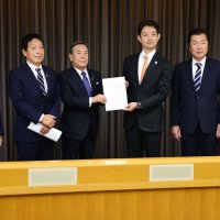 河川整備など８項目　自民千葉県連、熊谷知事に要望　台風１３号の大雨で