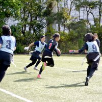 ＜フラッグフットボール＞米国打倒へ闘志　習志野拠点、小中高生腕磨く　【プレーに注目　２８年ロス五輪新採用競技】