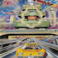 「ソーラー・シティー」１９８２年（「小松崎茂ＯＮＬＩＮＥ美術館」提供）