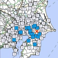 千葉県内で地震　県北西部が震源　千葉市、八千代市、鎌ケ谷市など震度２