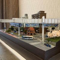 走行可能な千葉都市モノレールのＮゲージ
