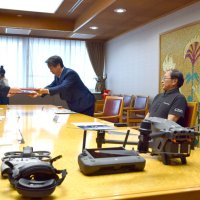 災害時にドローン活用　船橋市が協定