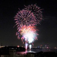 １万３５００発水面彩る　手賀沼花火大会
