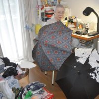「思い出を日傘に」６６歳で職人の道へ　着物使い“世界に一つ”オーダーメード　千葉市美浜区の青山加代子さん（８４）
