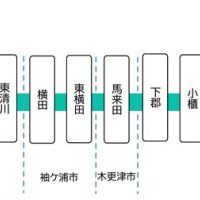 廃止方針区間を含むＪＲ久留里線の図