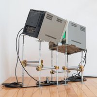 上野悠河「そのとき言葉は遮られた」Ｔｈｅｎ，Ｏｕｒ　Ｗｏｒｄｓ　Ｗｅｒｅ　Ｉｎｔｅｒｒｕｐｔｅｄ　２０２４　グループ展「ウェル・ビーイング」（ギャラリイＫ）より
