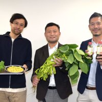 パスタやサラダにいかが　船橋、若手３０代３人の農家開発　西船橋特産の枝豆でジェノベーゼソース