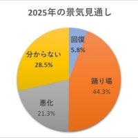 「回復」大幅減少５・８％　金利上昇、米国経済を懸念　２５年千葉県内企業景気見通し
