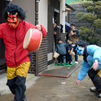 「鬼は外」お宅訪問　地域ぐるみ子育て支援　住民グループ　御宿