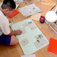 収集、熟考、活用力を育成　香取市立新島中学校　【ＮＩＥ報告　千葉県内実践校の取り組み】