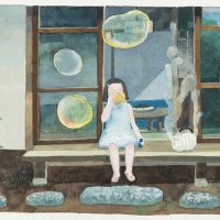 堀川理万子「海のアトリエ」２０２０年　（ｃ）堀川理万子
