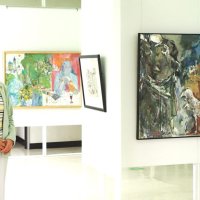 故田中基之さんしのぶ　木更津旅の風景や花、海…油彩画２人展
