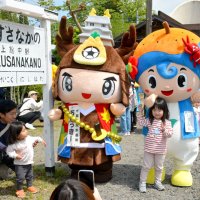 地域連結“マルシェ満員”　ご当地キャラも集合！！　大多喜・上総中野駅