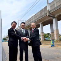 東葉高速新駅「地域のハブに」　２９年春開業へ安全祈願　船橋市医療センター移転先地区
