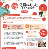 地域課題解決へ新規事業案を募るアイデアコンテスト「佐原のあしたＰＲＯＪＥＣＴ」のチラシ
