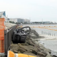 市川市、三番瀬での人工干潟造成へ砂入れ開始　浚渫船で運搬、作業