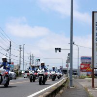 事故撲滅へ出動　白バイ１３台集中対策　山武署