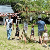 【写真特集】芽の輪くぐり成長祈願　伝統の「七つ子参り」　御宿