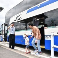 バスを身近に感じて　多古で乗車体験会