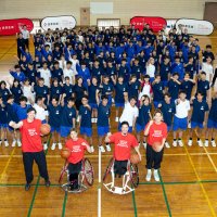 夢に挑む大切さ学ぶ　加曽利中でバスケ特別授業　プロ選手とパラスポーツ交流　千葉市