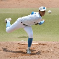 背番号６好救援　八千代松陰・三上　第１０７回全国高校野球　千葉大会　第１２日