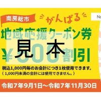 「地域応援クーポン」５千円分の割引券配布　南房総市