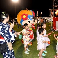 いすみん浴衣で盆踊り　やぐら囲み住民一体　岬地区