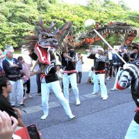 「竜神」生き生きと　飯野神社祭礼で披露　富津