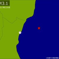 【速報】関東で地震　Ｍ３．１　震源は茨城県沖　地震が及んだ地域人口１６万人