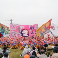 香取よさこい集結迫力ある演舞披露　おみがわＹＯＳＡＫＯＩふるさとまつり「チーム☆利ゑ蔵」４連覇