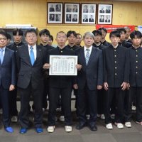 千葉県高野連２１世紀枠推薦　国分を表彰　主将「技術力、体幹に磨き」