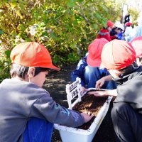 夷隅小１年生　花いっぱいの国吉駅に　球根や種を植栽　いすみ